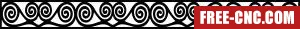 Decorative pattern decorative wall door - Free dxf download