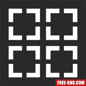 Pattern wall pattern door wall - Free dxf files ready to cut