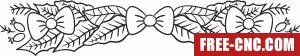 Christmas ornaments clipart - Free dxf download