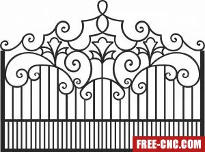 Wall decorative screen door decorative wall pattern - Free dxf for laser cutting and plasma