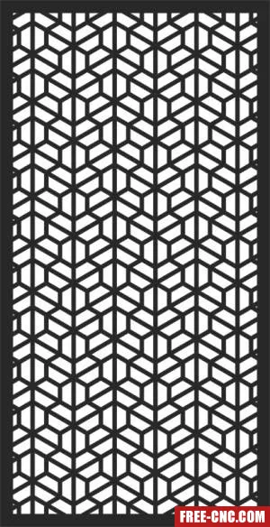 Decorative panel wall separator door pattern - free dxf download Decorative panel wall separator door pattern - free dxf download