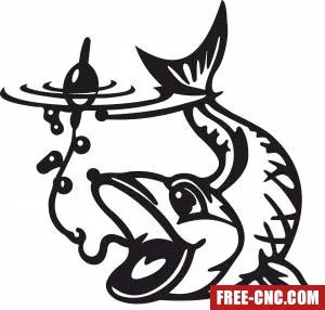 Fishing fish hook - Download free dxf for cnc plasma cutting