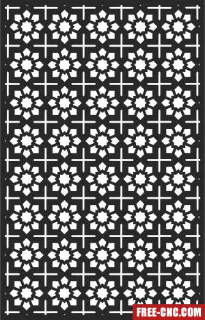 Decorative wall door flower panel - Download free dxf for cnc plasma cutting
