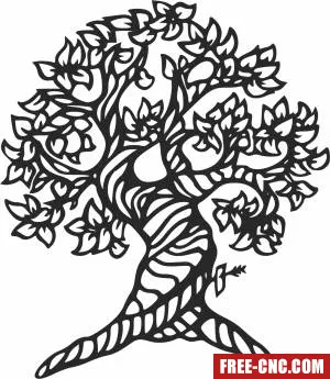 Tree art - Free dxf files ready to cut