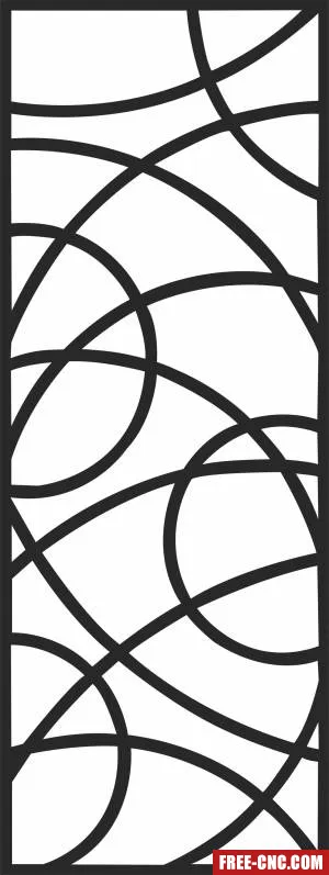 Screen wall pattern wall door decorative screen - Free dxf files ready to cut