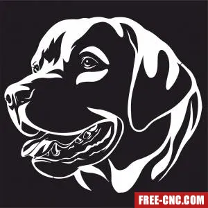 Labrador dogs wall decor - Free dxf for laser cutting and plasma