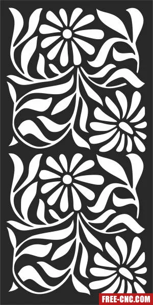 Wall pattern decorative door decorative door screen - Free dxf for laser cutting and plasma
