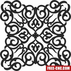 Pattern wall art decor - Free dxf files ready to cut