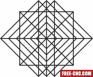 Flower of life geometric seed decor - Free dxf for laser cutting and plasma