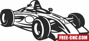 Formula one car - Free dxf for laser cutting and plasma