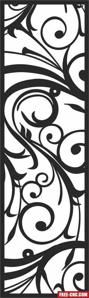 Screen decorative screen decorative wall pattern wall - Free dxf files ready to cut