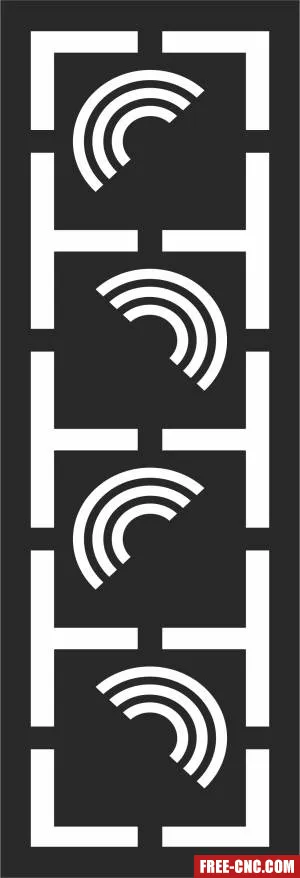 Decorative wall screen decorative screen decorative door - Free dxf files ready to cut