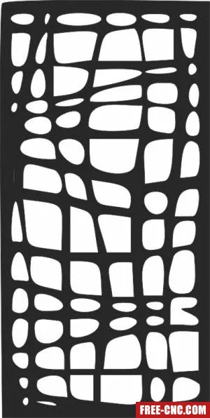 Decorative panels for doors wall screen pattern - free dxf download