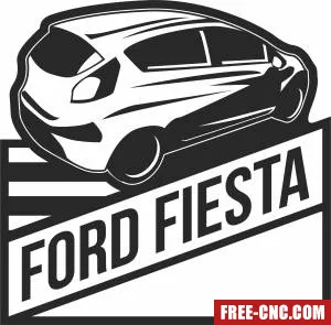 Ford fiesta car logo - Download free dxf for cnc plasma cutting