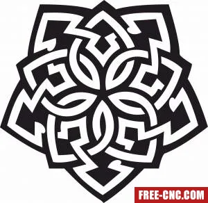 Mandala wall art pattern - Download free dxf for cnc plasma cutting