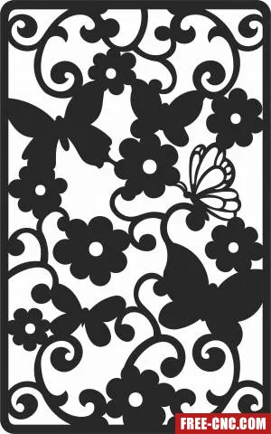 Screen wall decorative pattern wall - Download free dxf for cnc plasma cutting