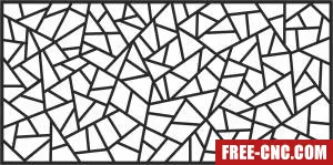 Door pattern screen decorative screen - Free dxf files ready to cut