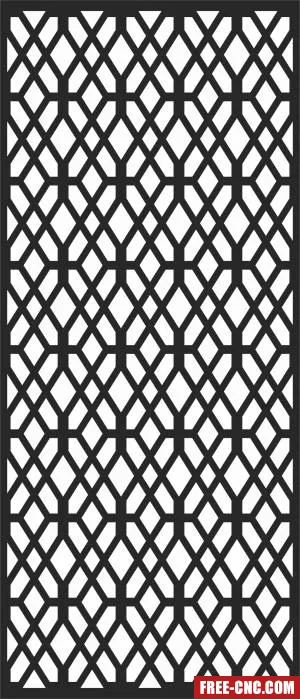 Pattern decorative wall - Free dxf for laser cutting and plasma
