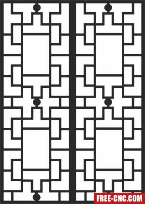 Wall pattern decorative pattern door decorative door - Download free dxf for cnc plasma cutting