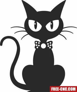 Halloween cat - Download free dxf for cnc plasma cutting