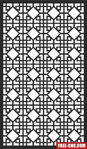 Decorative door screen pattern - Free dxf for laser cutting and plasma Decorative door screen pattern - Free dxf for laser cutting and plasma