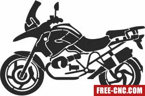 Bmw k 1200 gt motorcycle clipart - Download free dxf for cnc plasma cutting