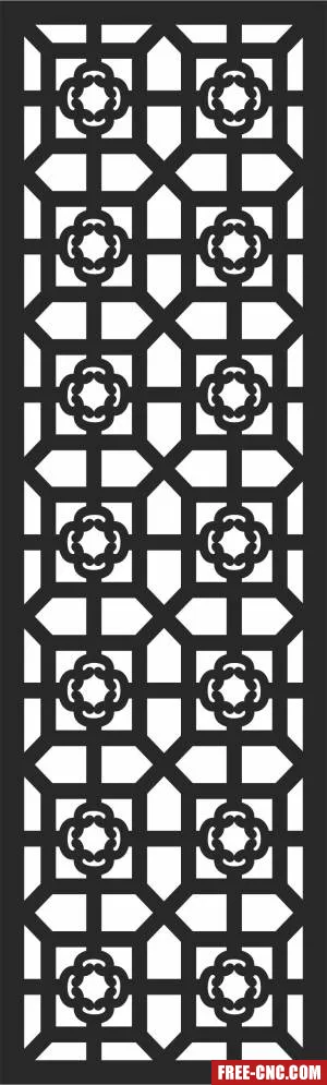 Wall decorative pattern wall decorative - Free dxf for laser cutting and plasma