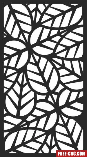 Screen wall door pattern screen - Free dxf for laser cutting and plasma