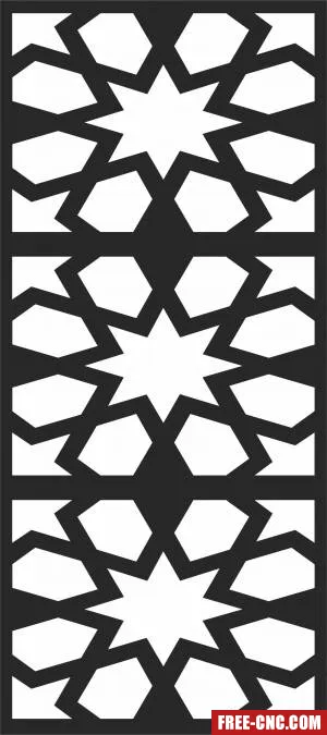 Pattern decorative wall decorative pattern door wall - Free dxf files ready to cut