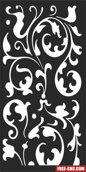 Decorative pattern wall decorative - Download free dxf for cnc plasma cutting