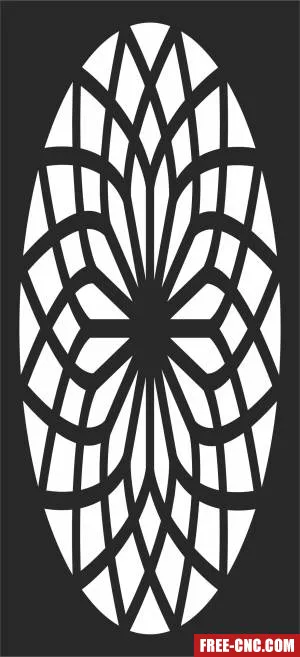 Screen door screen decorative door pattern wall - Free dxf download