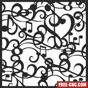 Wall screen pattern - Download free dxf for cnc plasma cutting