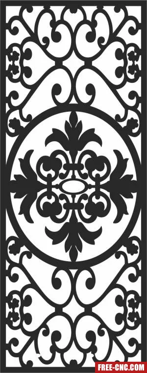 Pattern wall pattern door - Free dxf files ready to cut