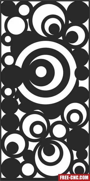 Pattern wall screen decorative pattern - Free dxf files ready to cut