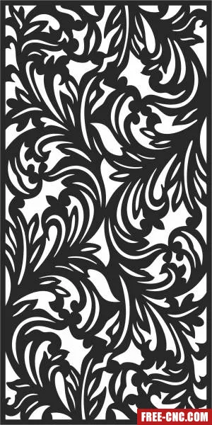 Decorative pattern wall - Download free dxf for cnc plasma cutting