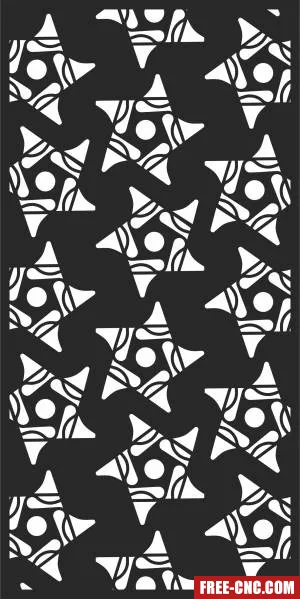Screen wall decorative door decorative wall - Free dxf files ready to cut
