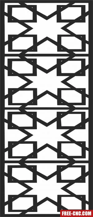 Decorative pattern screen - Download free dxf for cnc plasma cutting