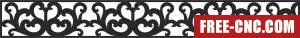 Door wall door decorative screen wall - Download free dxf for cnc plasma cutting Door wall door decorative screen wall - Download free dxf for cnc plasma cutting