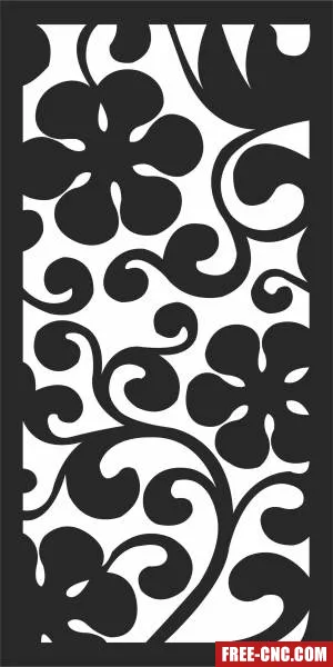 Pattern decorative pattern door - Download free dxf for cnc plasma cutting