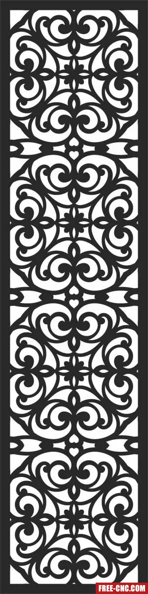 Wall pattern screen pattern door - Download free dxf for cnc plasma cutting