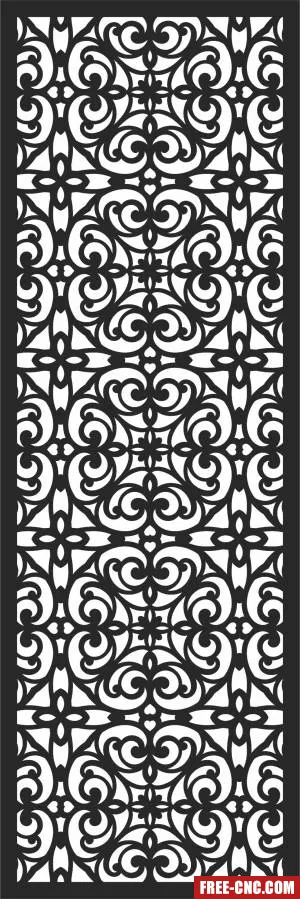 Screen pattern screen pattern wall - Free dxf files ready to cut