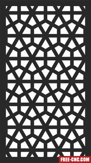 Door decorative pattern wall - Download free dxf for cnc plasma cutting