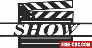 Show time movie clappers - Download free dxf for cnc plasma cutting