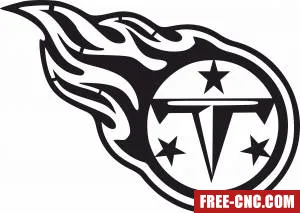 Tennessee titans nfl american football - Download free dxf for cnc plasma cutting