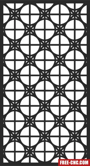 Wall pattern screen wall pattern decorative wall - Free dxf download