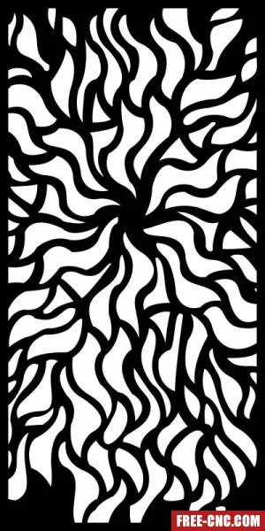 Decorative pattern wall screens panel for doors - free dxf download