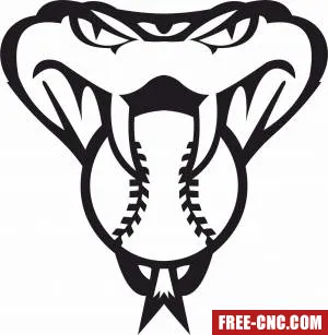 Mlb arizona diamondbacks logo - free dxf download