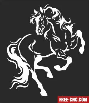 Horse wall art - Free dxf files ready to cut