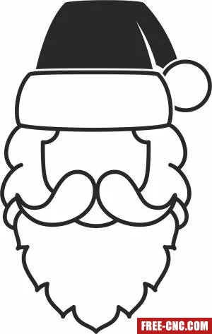 Christmas santa claus clipart - Free dxf download