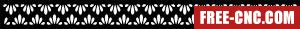 Screen decorative wall pattern screen door - Free dxf download